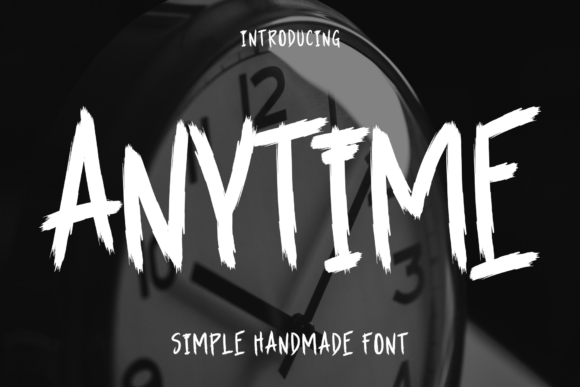 Anytime: The Handwritten Font for Elegant Editorial Moments