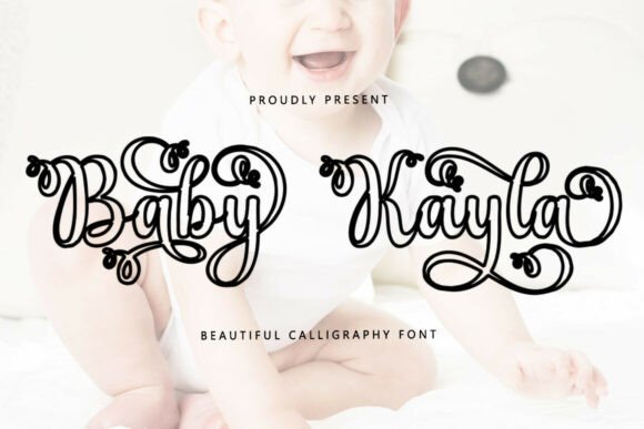 Baby Kayla Outline: A Font for Elegant and Romantic Branding