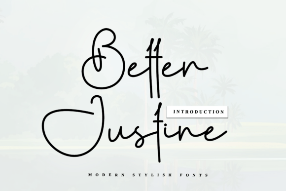 Better Justine: A Graceful Script Font for Handmade Products