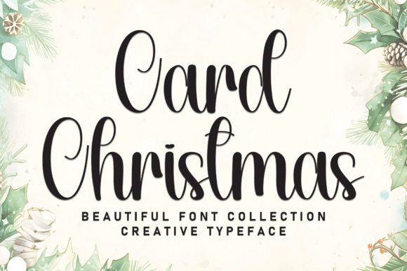 Card Christmas: A Versatile Display Font for Modern Digital Design