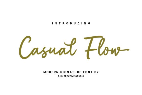 Casual Flow: A Signature Script Font for Authentic Branding