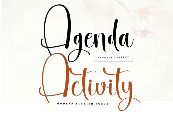 Crafting a Warm Brand Identity with Agenda Activity Font