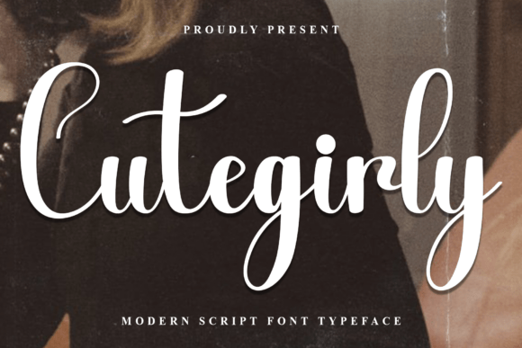 Cutegirly: A Whimsical Font for Handmade Products & Printables