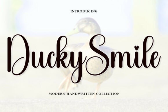 Ducky Smile Font: A Cursive Script for Crafters and Creators