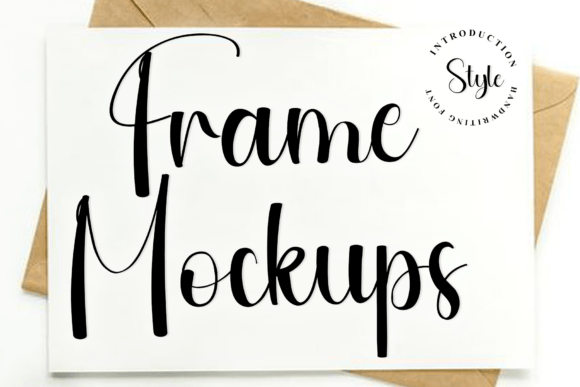 Frame Mockups: A Delicate Font for Digital Branding