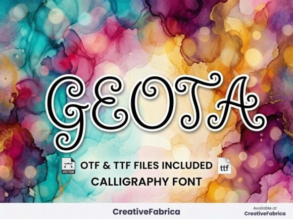 Geota: A Delightful Script Font for the Modern Maker