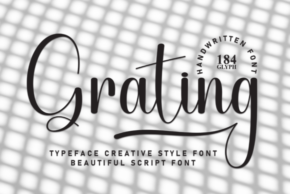 Grating Font: An Inviting Script for Editorial Expression