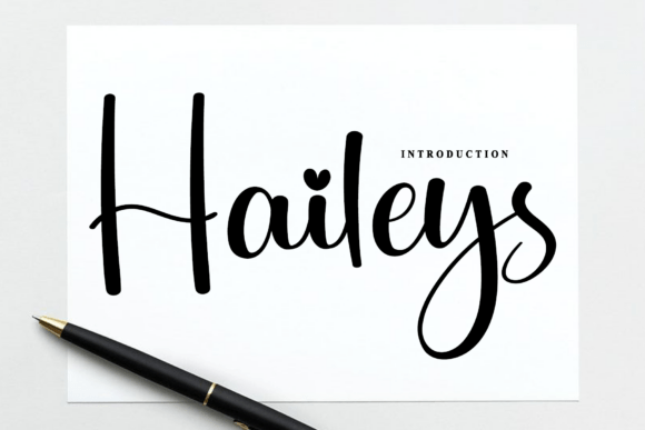 Haileys: A Sophisticated Script Font for Editorial Design
