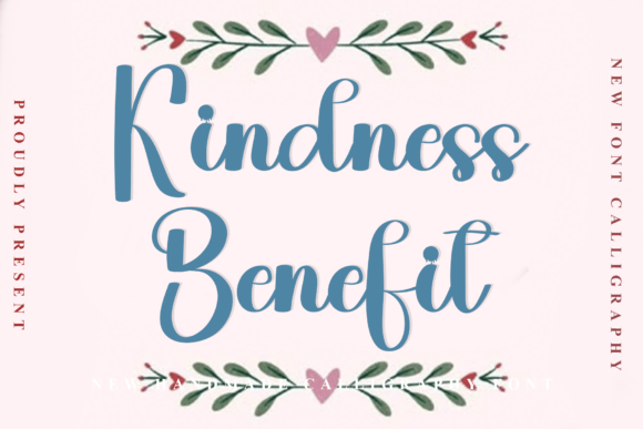 Kindness Benefit: A Festive Font for a Memorable Business Brand