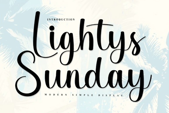Lightys Sunday: A Handwritten Font for Creative Makers