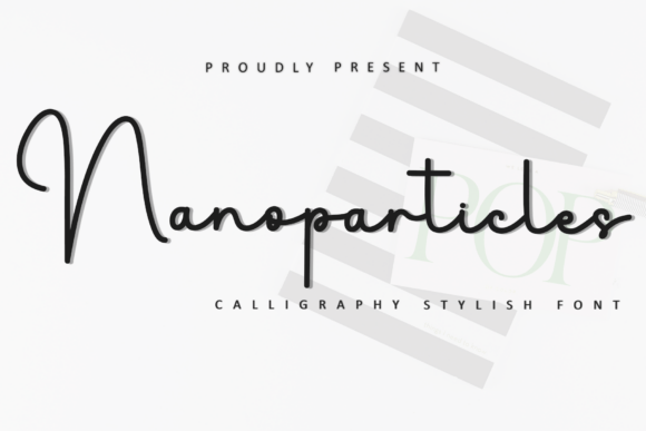 Nanoparticles Font: A Festive Typeface for Small Business Branding