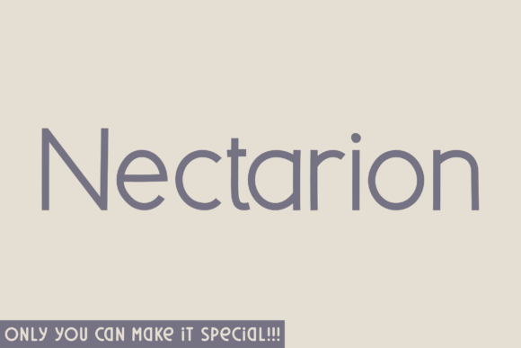 Nectarion: A Natural Font for Building a More Memorable Business