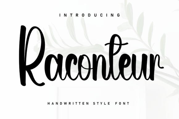 Raconteur: A Handwritten Font Built for Marketing Moments