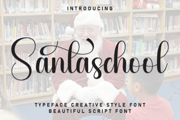 Santasechool: The Handcrafted Font That Brings Your Creations to Life