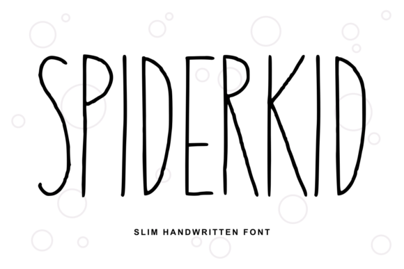 Spiderkid: A Handwritten Font for Makers with an Artistic Touch