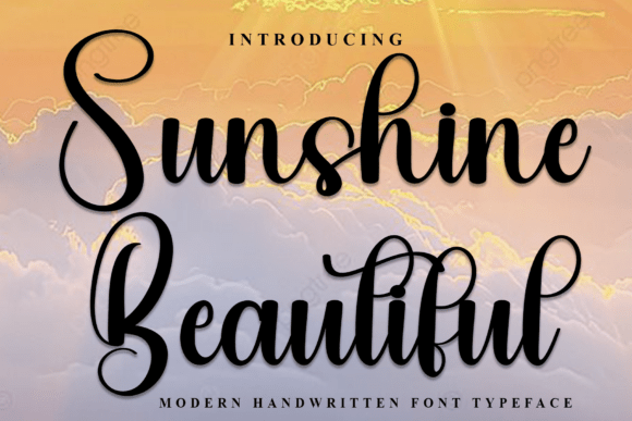 Sunshine Beautiful: A Warm Font for Your Creative Products