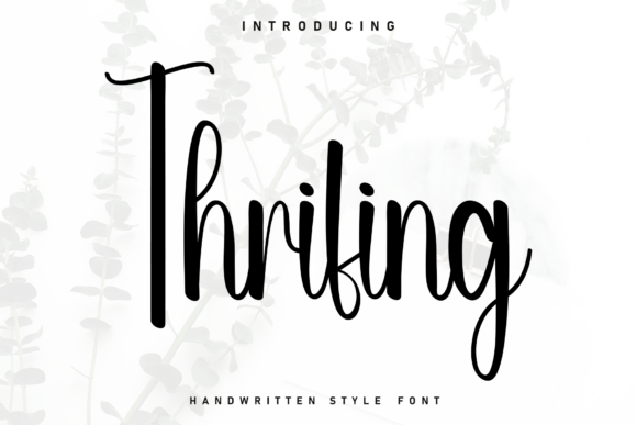 Thrifing Font: A Charming Handwritten Typeface for Digital Creators