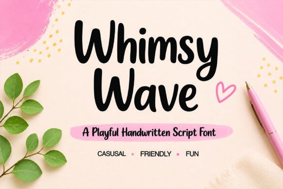 Whimsy Wave: A Playful Script Font for Memorable Branding